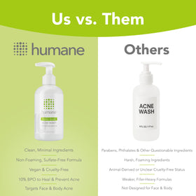 humane bottle on bathroom shelf lifestyle scene showing daily routine