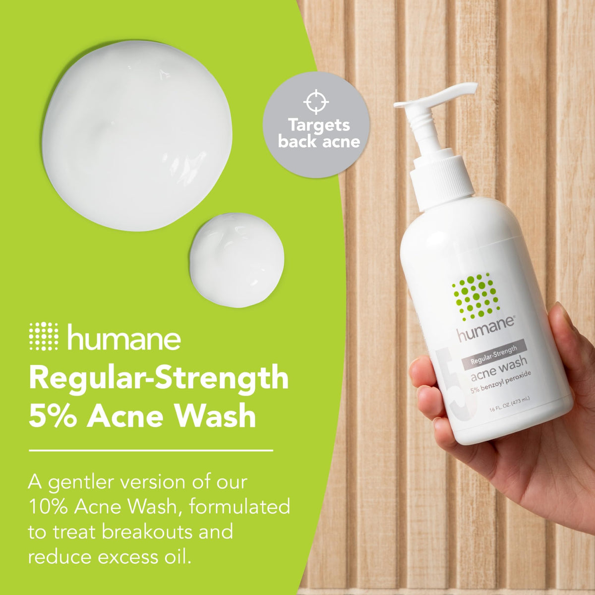 humane bottle pump and label close-up highlights clear instructions