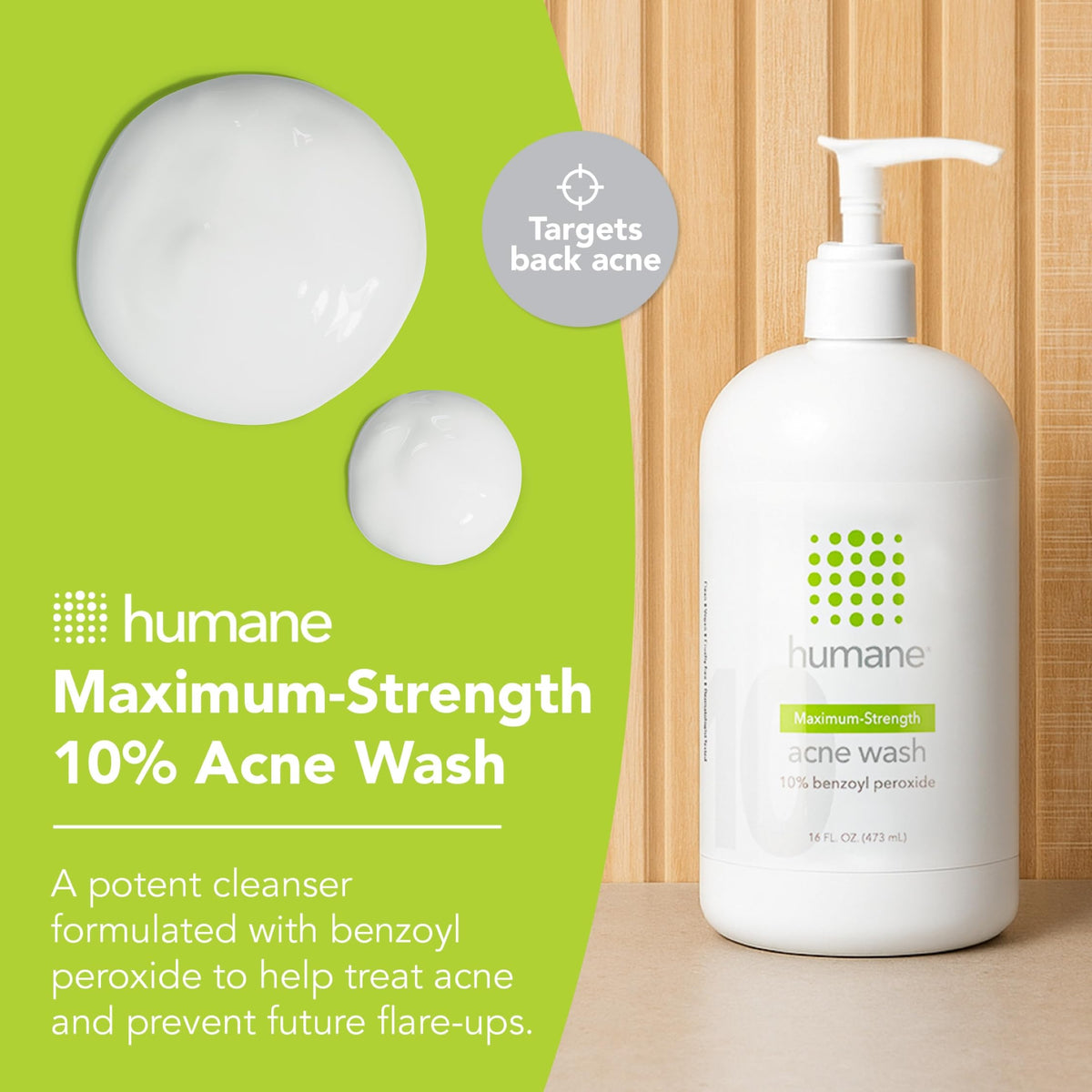 humane pump dispensing texture demonstrates easy application and control