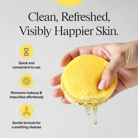 humanroots smooth pad side detail demonstrating calming side that helps nourish skin