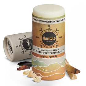 HUMBLE BRANDS front packaging showing palo santo scent and eco benefit