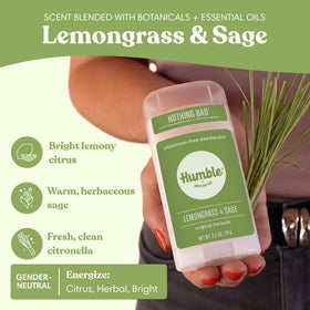 HUMBLE label close-up listing simple four-ingredient formula clearly