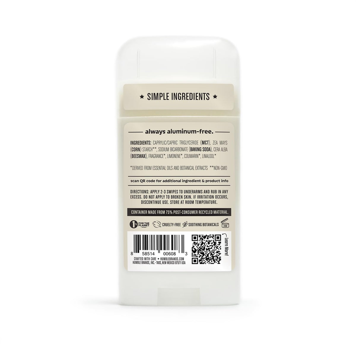 HUMBLE outdoor lifestyle scene with deodorant for fresh scented confidence benefit