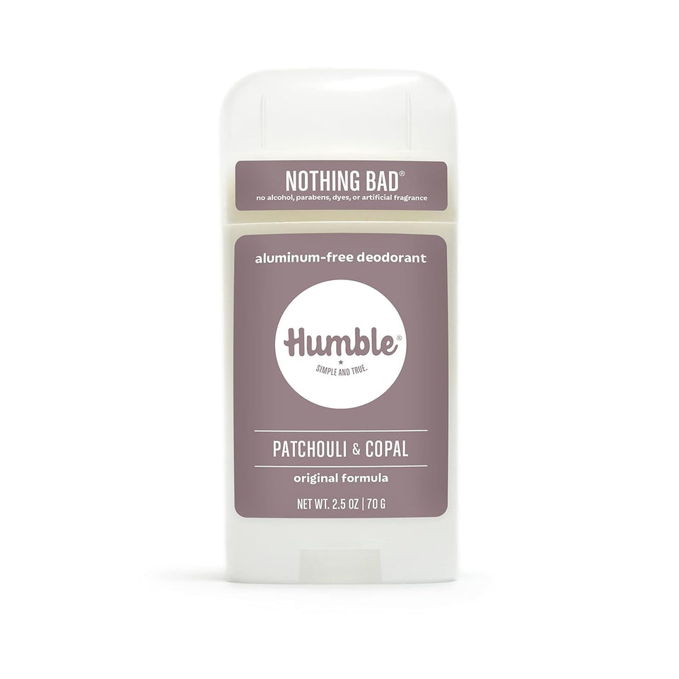 HUMBLE SIMPLE AND TRUE front packaging showing scent and size benefit