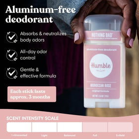 HUMBLE stick texture close-up reveals smooth formula and easy gliding application