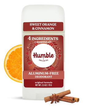 HUMBLE SIMPLE AND TRUE front packaging showing scent and natural benefit