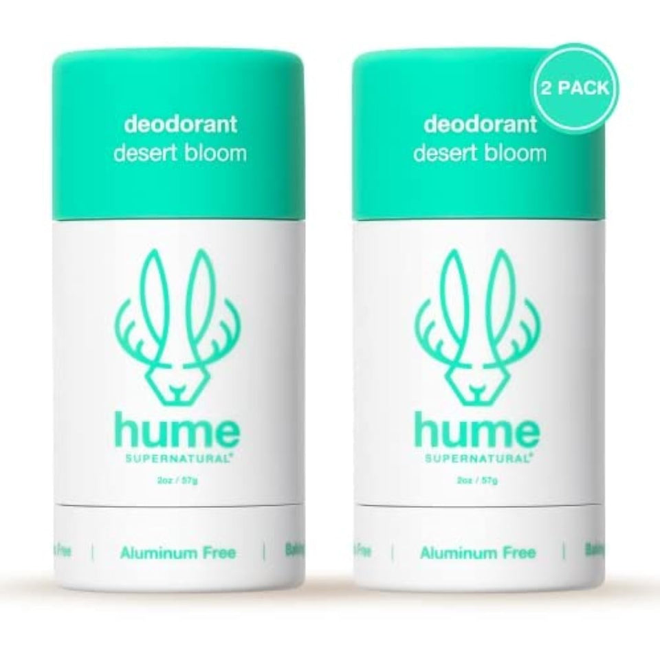 HUME SUPERNATURAL front packaging showing Desert Bloom and benefits