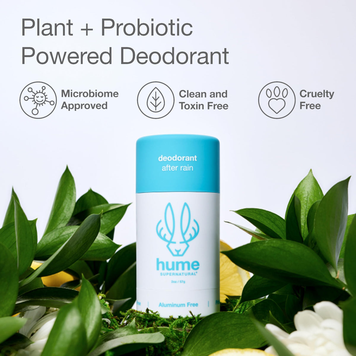 HUME SUPERNATURAL applying to underarm demonstrating dry-feel benefit
