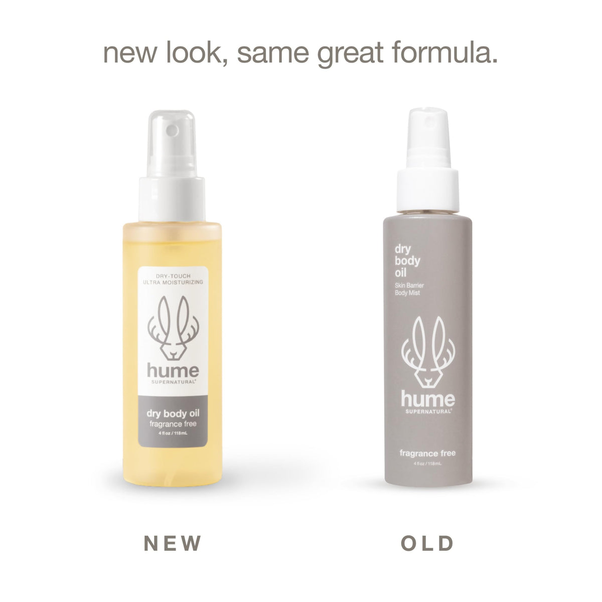 HUME SUPERNATURAL nozzle spraying fine mist for quick absorption