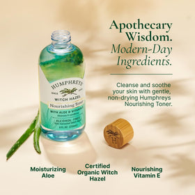 Humphreys aloe gel close-up highlighting soothing texture and hydrating support