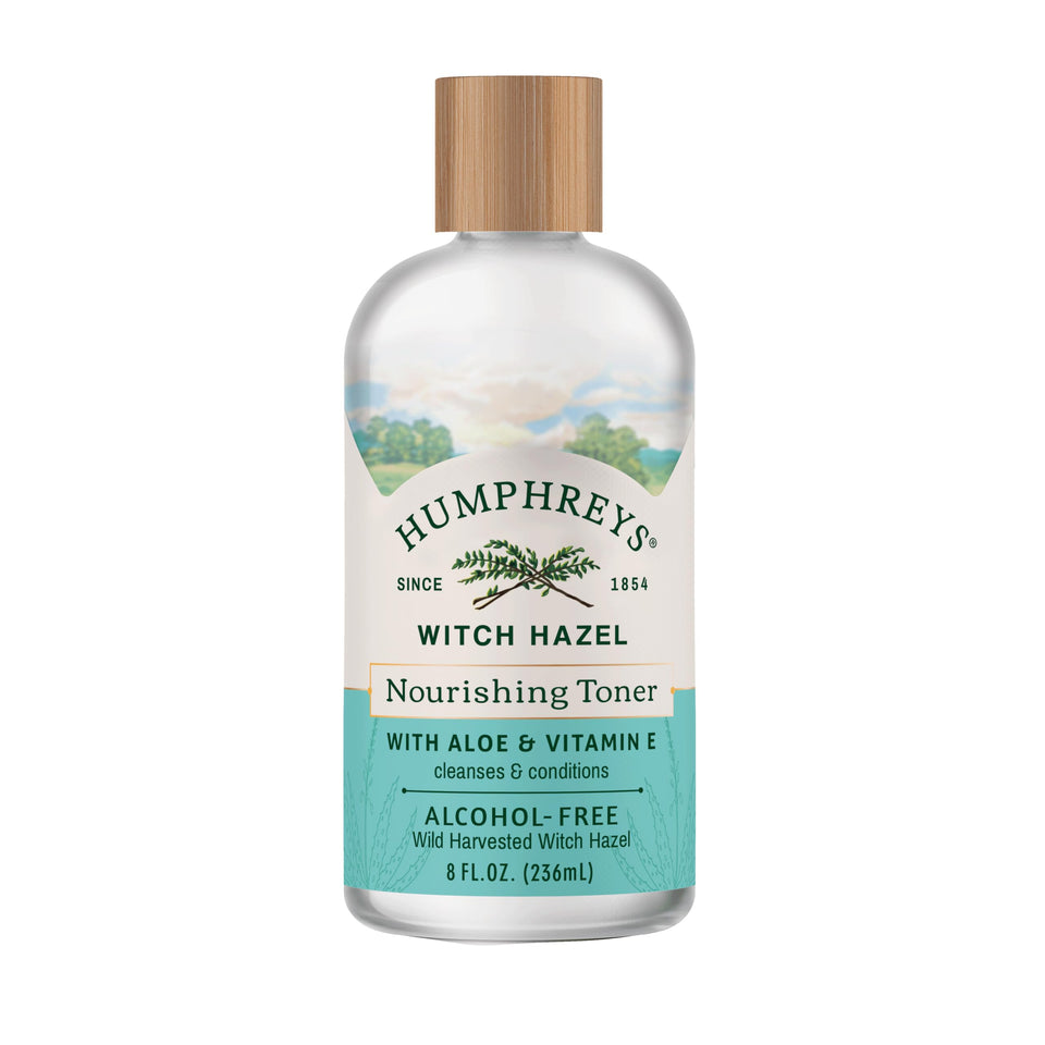 Humphreys front packaging showing clean bottle and natural branding for gentle toning