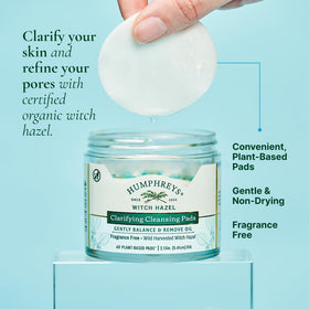 Humphreys pad close-up texture displaying soft fibers for gentle cleansing