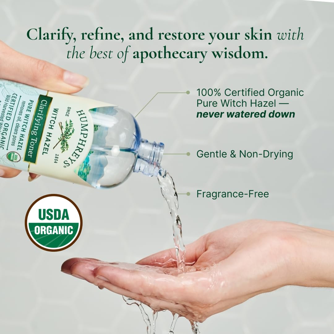 Humphreys pouring toner texture demonstrating lightweight, hydrating feel