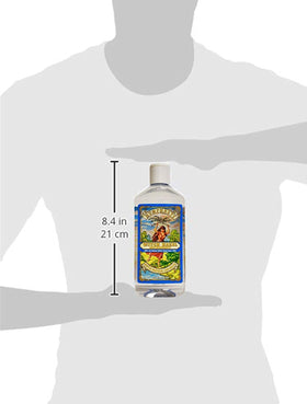 Humphreys pouring witch hazel close-up showing clear, lightweight texture