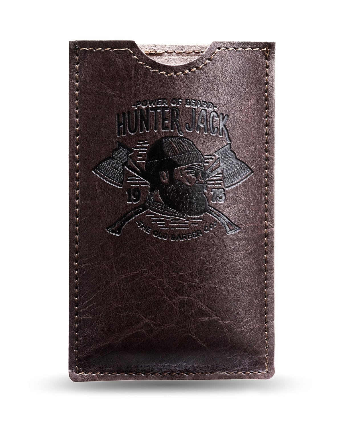 Hunter Jack comb beside a wallet to show compact pocket-friendly scale