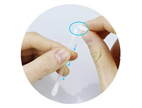 HUNWEY close-up of lint-free cotton tip demonstrating precise, gentle cleaning