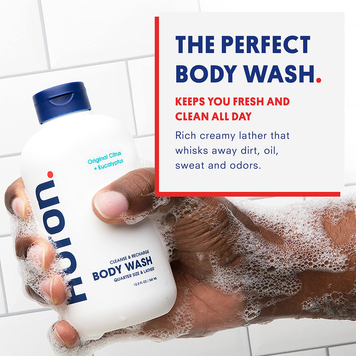 Huron close-up label highlighting key clean ingredients and benefits