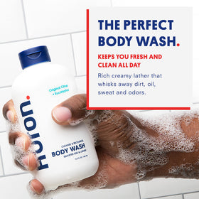 Huron close-up label highlighting key clean ingredients and benefits