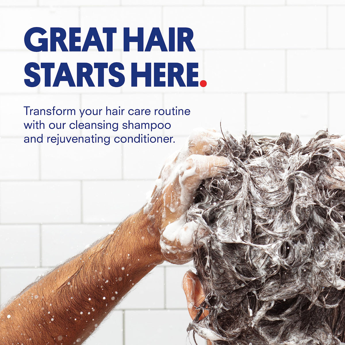 Huron creamy lather texture demonstrating gentle cleansing and foaminess