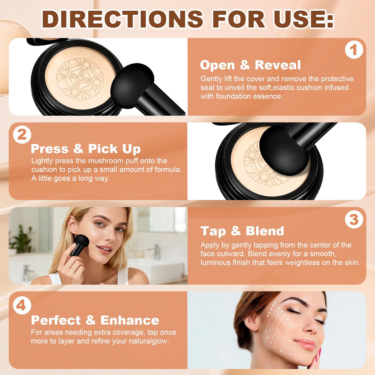 Hush Makeup Foundation swatches on arm showing shade match for light-medium skin