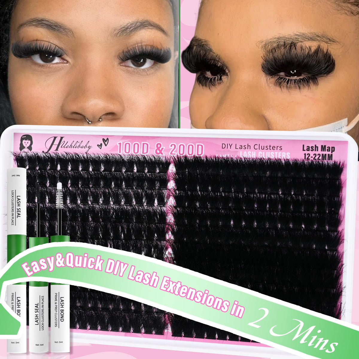 Hushlibaby evening look worn, showcasing lifted, dramatic volume without weight