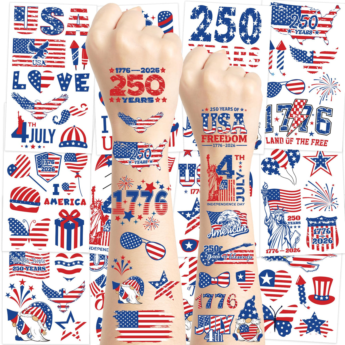 Huskein front packaging showing 12 sheets and patriotic branding for easy party prep