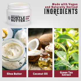 Hustle Butter Deluxe open jar revealing butter consistency for easy single-hand access