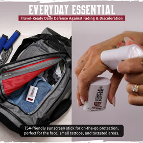 Hustle Butter Deluxe next to keys showing TSA-friendly pocket-sized convenience