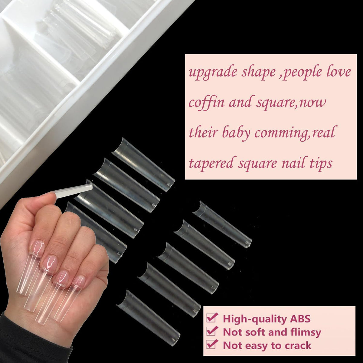 HWHUNO tips next to ruler showing medium length for versatile styling