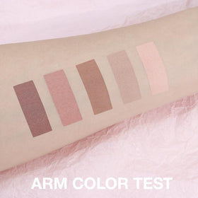 Hxssll arm swatches of four shades demonstrating buildable, wearable pigmentation