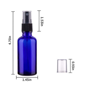 Hydior blue glass texture close-up showing UV protection for formulas