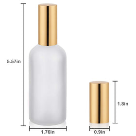 Hydior size in hand scale showing 3.4oz capacity and travel-friendly portability