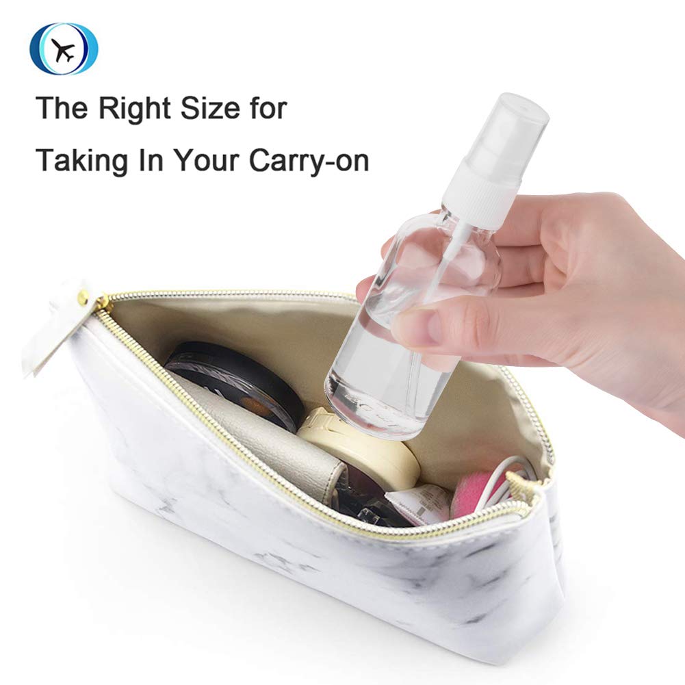 Hydior bottle beside a credit card illustrating 2oz travel-friendly sizing