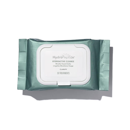 HydroPeptide front packaging showing 30-count pack and benefits