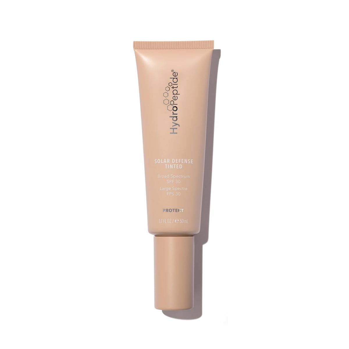 HydroPeptide front tube showing product and SPF 30 for quick identification and protection