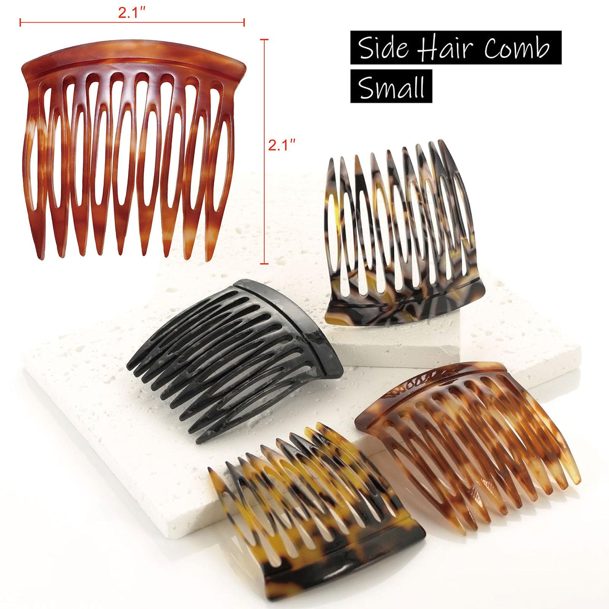 HYFEEL comb inserted in a French twist demonstrating secure hold and style