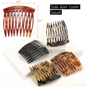HYFEEL comb inserted in a French twist demonstrating secure hold and style