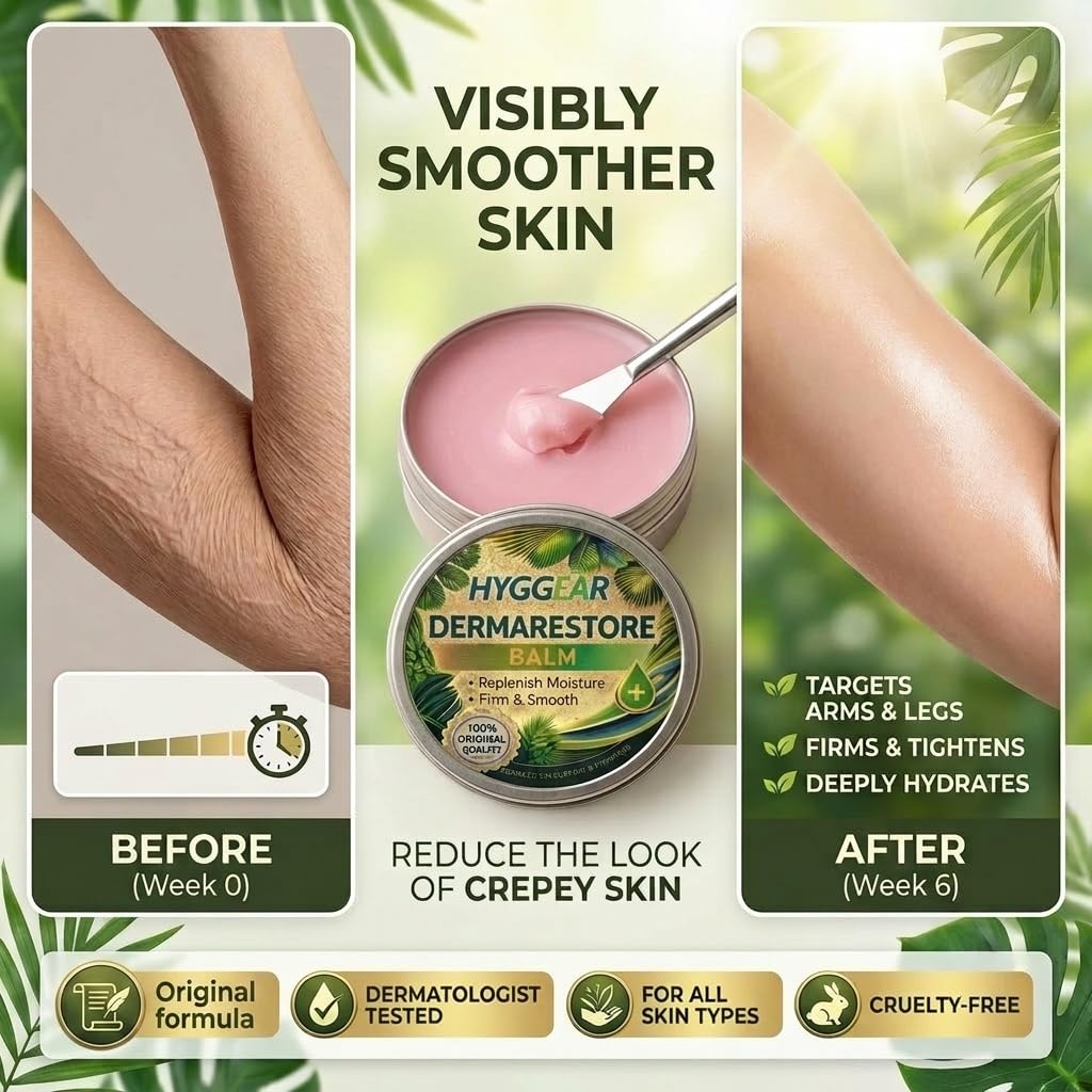 Hyggear Derma Restore Balm being applied on hand for quick smoothing benefit