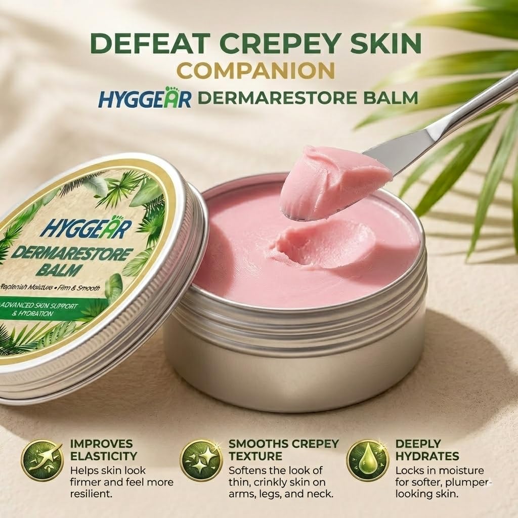 Hyggear Derma Restore Balm open close-up of rich texture delivering deep hydration