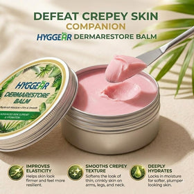 Hyggear Derma Restore Balm open close-up of rich texture delivering deep hydration