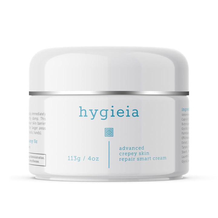 Hygieia + front packaging of 4oz smart cream showing label and benefits