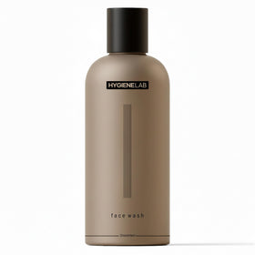HygieneLab face wash front packaging showing EWG Verified badge, reassures safety