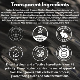 HygieneLab baobab and moringa oils visualizing nourishing ingredients benefit