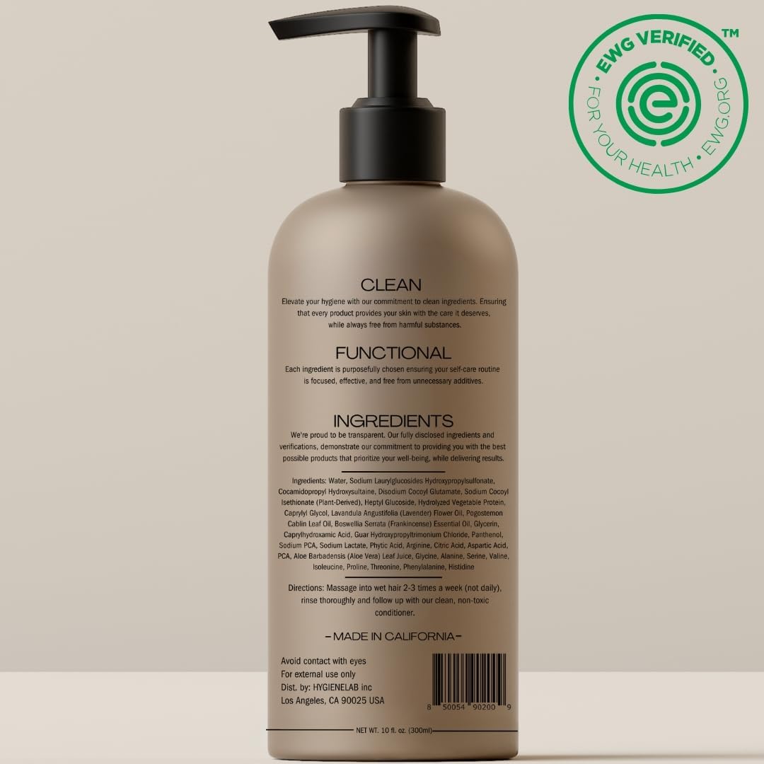 HygieneLab label close-up highlighting ingredient transparency and easy reading