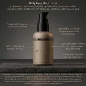 HygieneLab moisturizer in palm demonstrating lightweight absorbency benefit