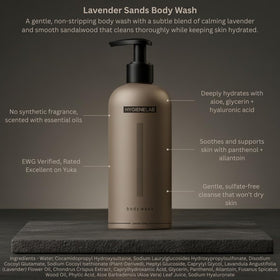 HygieneLab pump and label detail highlighting clean-ingredient transparency