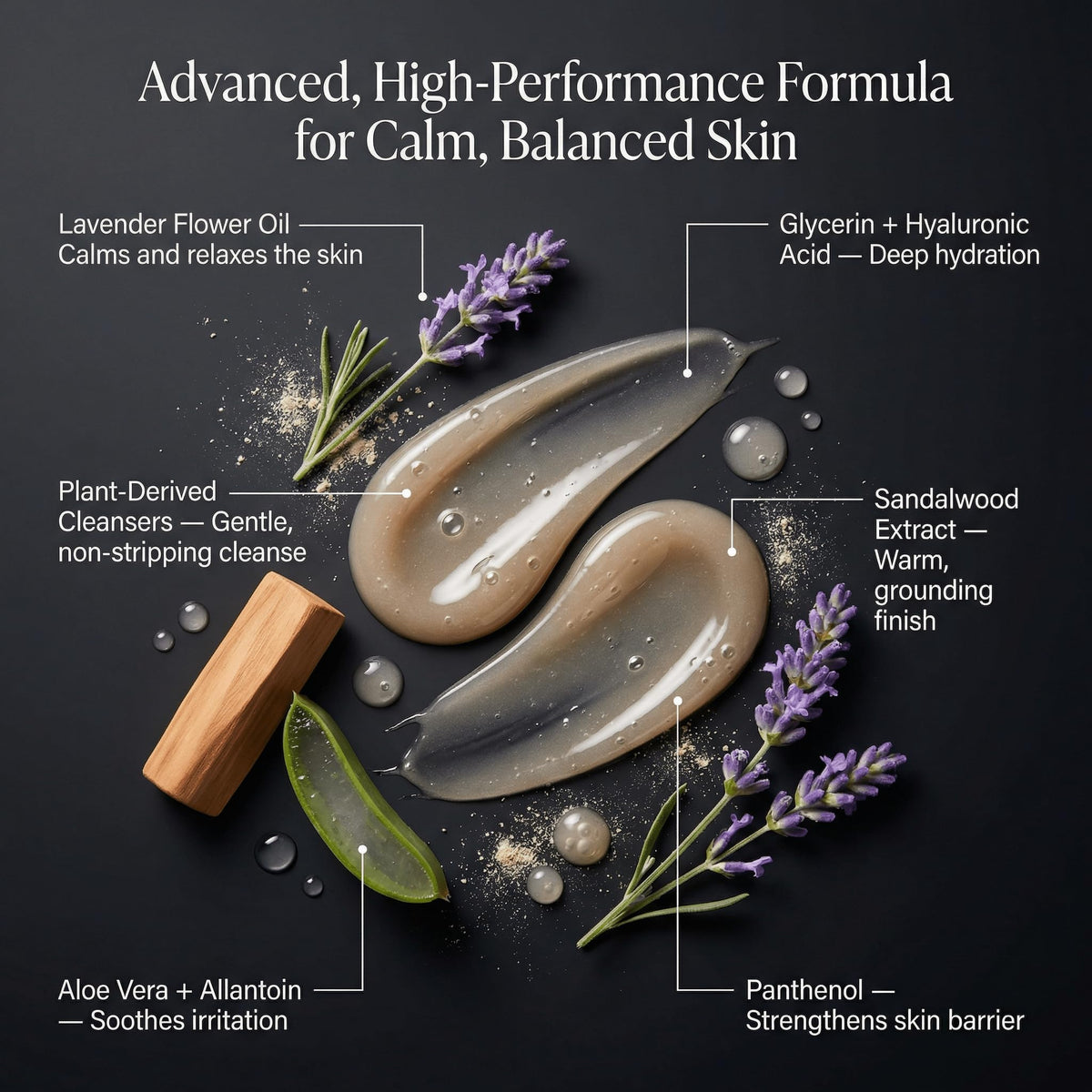 HygieneLab foam texture close-up demonstrating gentle, rich lather
