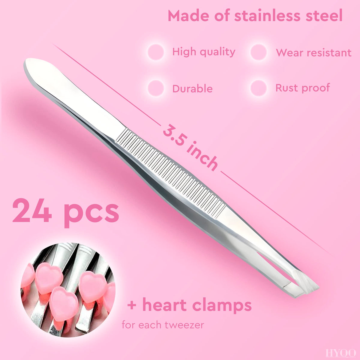 HYQO close-up of slanted tip demonstrating precise eyebrow shaping control