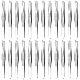HYQO front view of 24-piece bulk tweezers pack showing compact packaging and quantity