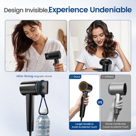 Hyspeedh plasma ion emitter closeup illustrating reduced static and smoother hair